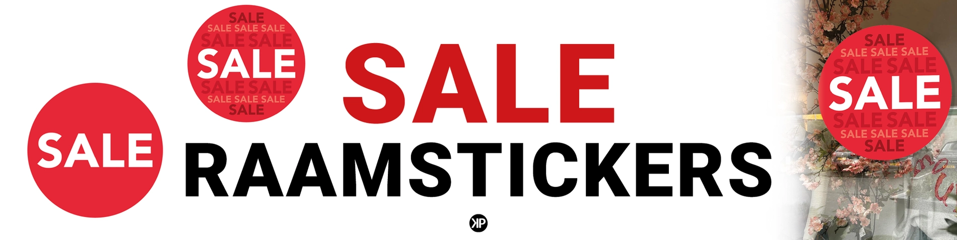 Sale raamstickers Sale raamstickers, korting winkelstickers